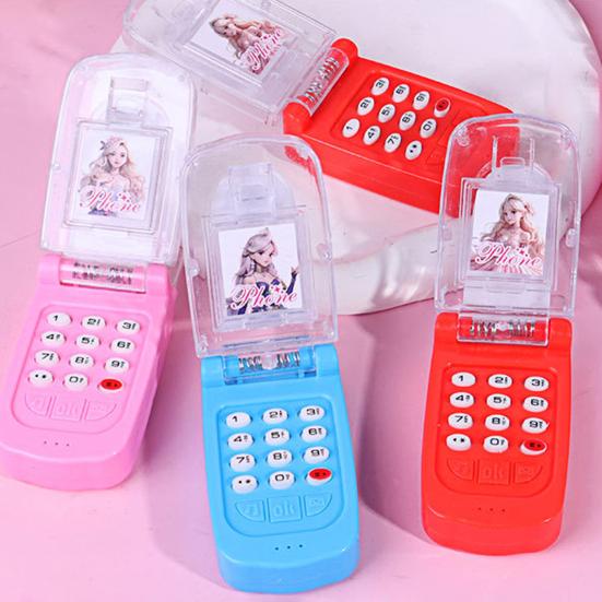 Kids Mobile Boys Phone Toy with Simulated Girls Princess Flip Phone
