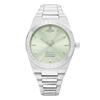 Vivienne WeStwood Metalluhr Perlmuttzifferblatt Damen S Lime houSe vv244pgrSl
