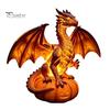 Handmade Three Dimensional Figures Halloween Pumpkin Night Light, Resin LED Dragon Tabletop Lamp, Witch Collectibles for Lovers Hat Black Cat