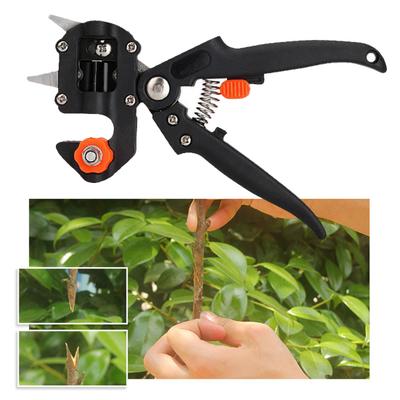 Tesoura de Enxertia de Plantas Profissional 2 em 1 Ferramenta de Enxertia de Jardinagem Tesoura de Poda Reforçada para Aparar Flores Árvores Frutíferas Arbustos