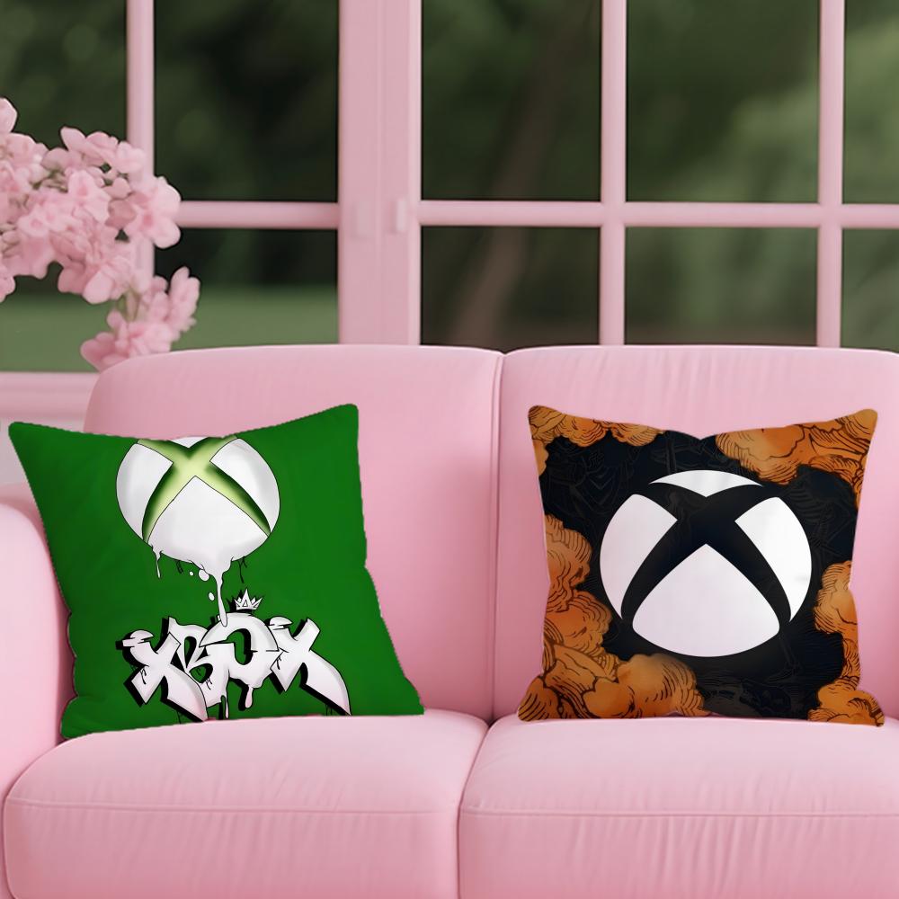 X-XBox Double-sided Printing Cushion Cover Reversible Plush Pillow Cover – For car, sofa, bedroom, perfect as a gift.