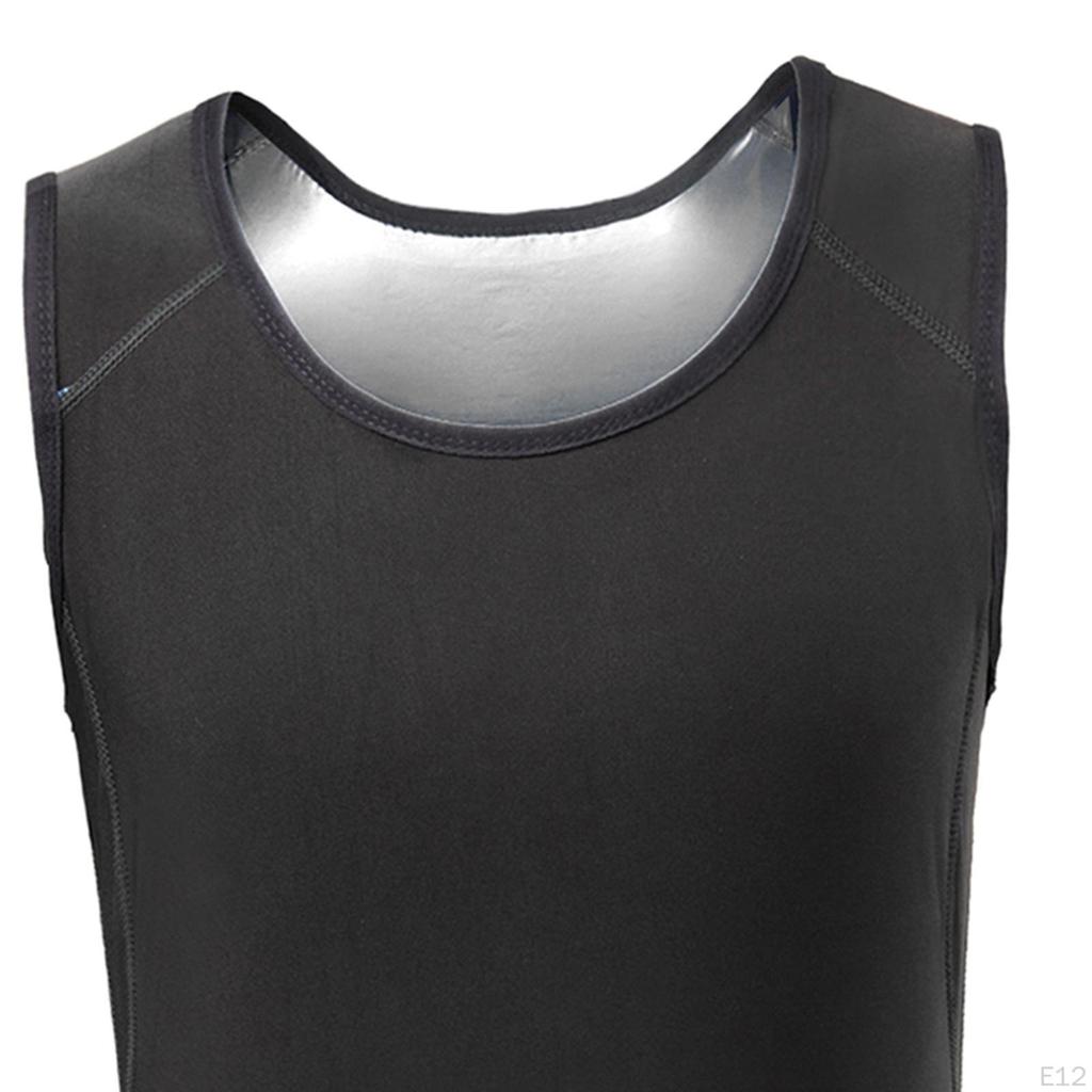 Herren Sauna Weste Schweiß Größe Korsett Tank Länge Shapewear Schlankmachendes Hemd