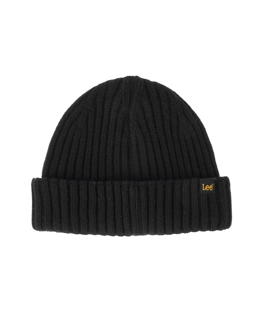 LEE Knit Short Beanie Black