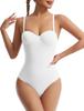 Leotard Bodysuit Sexy Shapewear Undergarment Shaping Underwired Tummy Control Camisole Tights Bust Correction Hook Opening Hip Lift Breathable