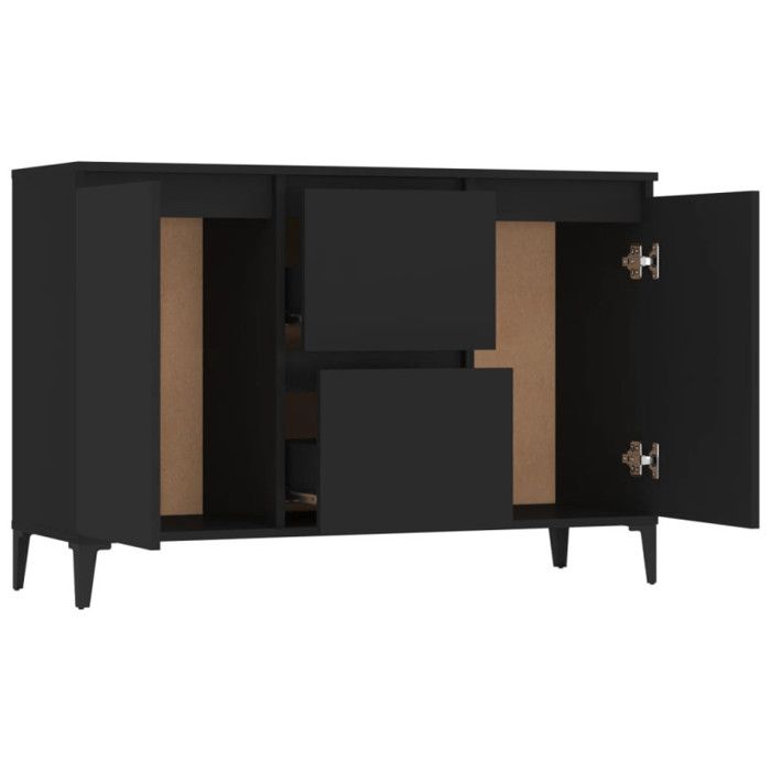 VidaXL Black Buffet 104x35x70 Cm Engineered Wood 806113