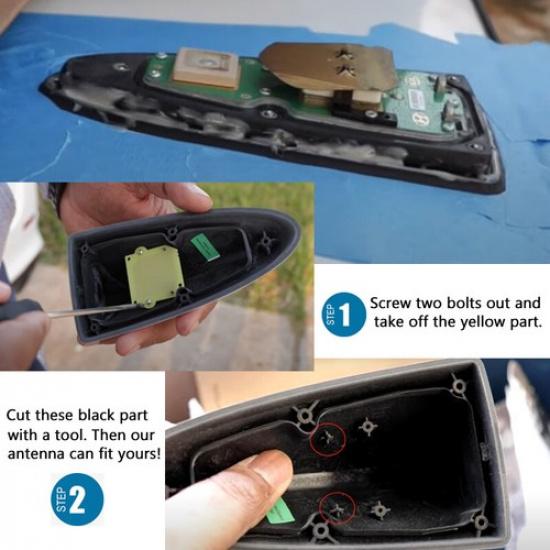 White Shark Fin Antenna Cover Signal AM/FM For Kia Optima 2015 2016 2017 Hyundai