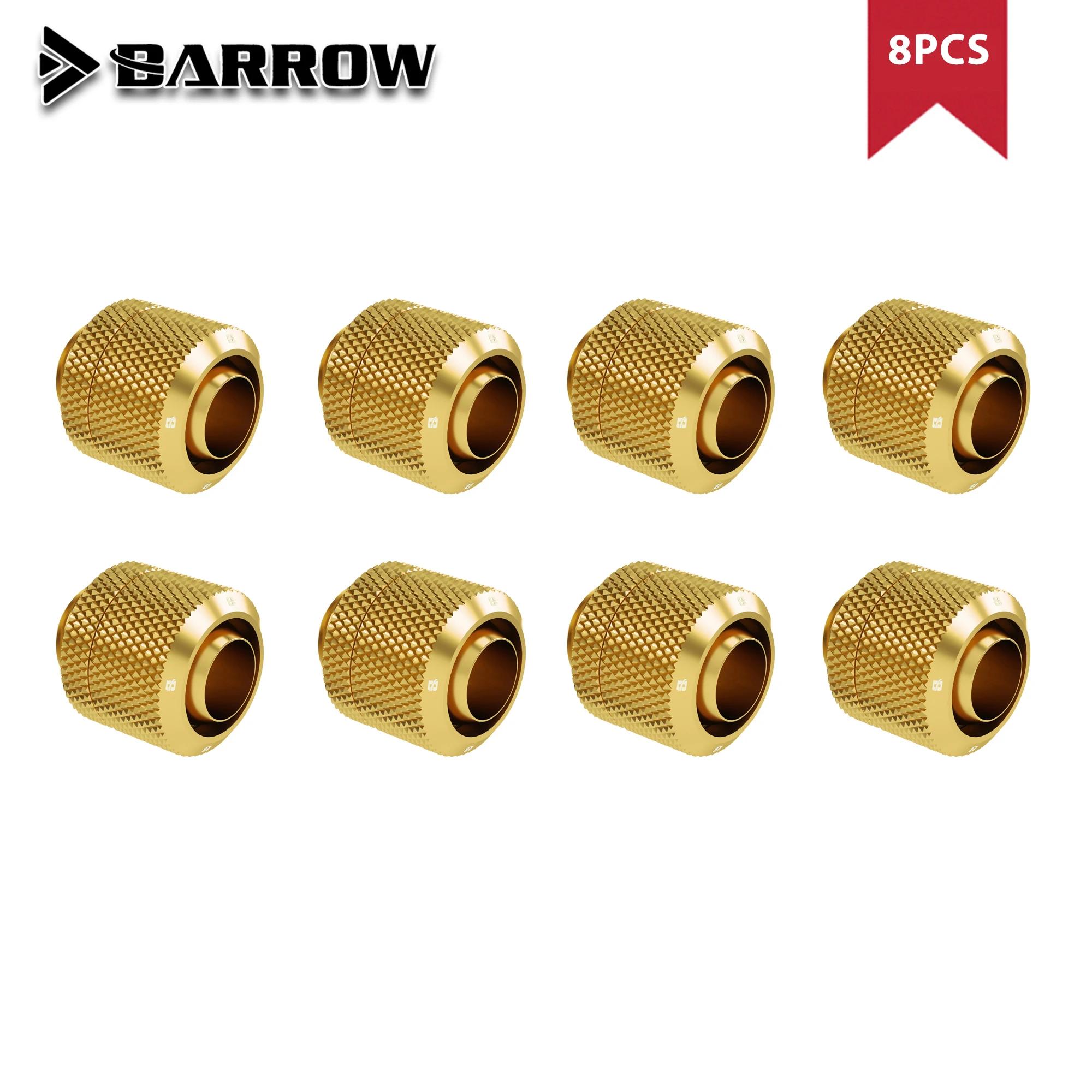 BARROW 8 шт. для мягких трубок ID10мм + OD16мм 3/8  ID + 5/8 OD или трубок ID10мм + OD13мм 3/8 ID +1/2 OD G1/4   Фитинги для шлангов For ID10MM-OD13MM золотой