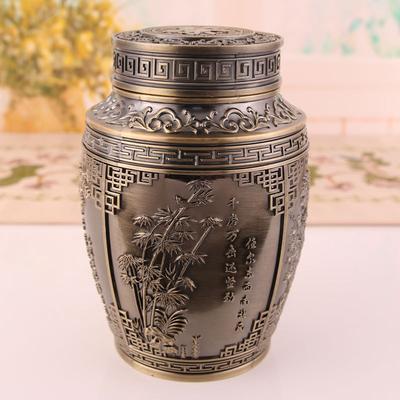 Europäischer Stil Metall-Teedose kreative Persönlichkeit Mode Zuhause Wohnzimmer Schreibtisch Versiegelung feuchtigkeitsdicht Retro Teeschrank Vorratsdose