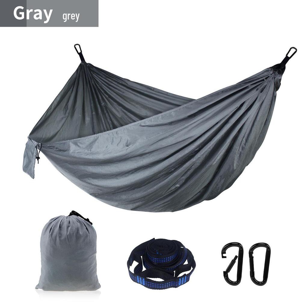 Adjustable Straps Nylon Hammock - High-End Single/Double Outdoor Use