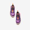 Anta Kids Asymmetrical Synthetic Leather Trendy Cool Non-Slip Durable Mid-Top Basketball Shoes Kids basketball shoes Purple A12449901-3