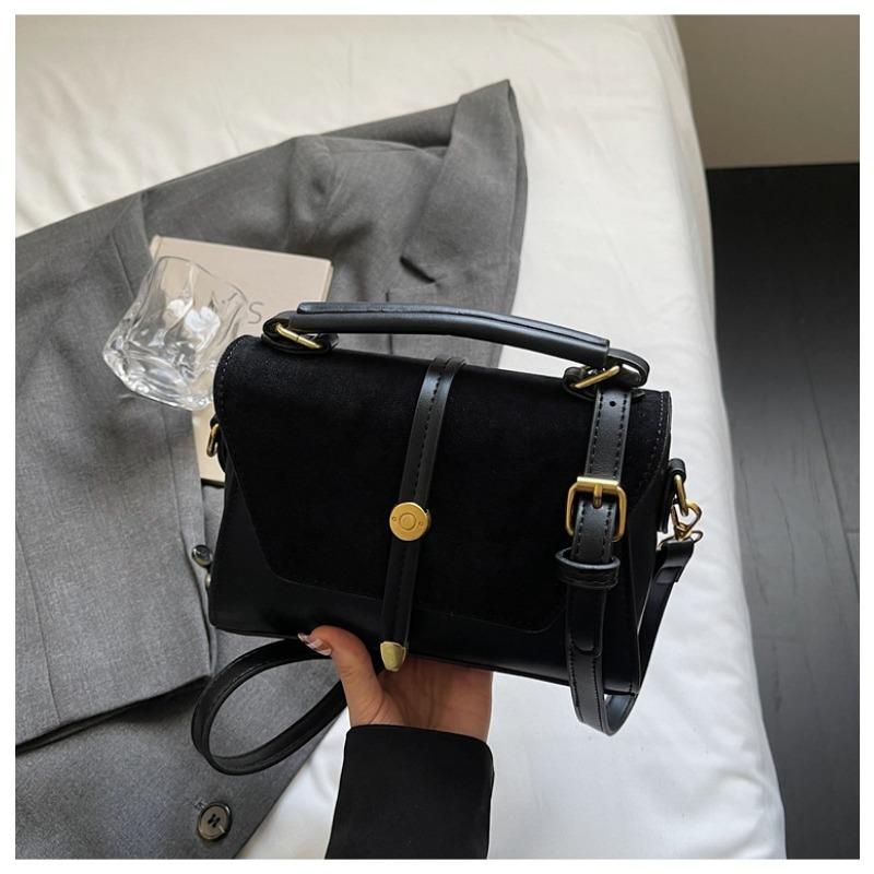 Hand-held Small Bag with A Retro and High-end Feel, Small Square Bag, Large Capacity, Single-shoulder Crossbody Bag