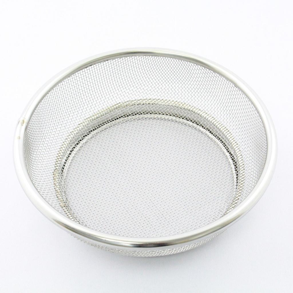 Shallow Stainless Made In Japan Strainer, 34cm, 18-8 Steel,