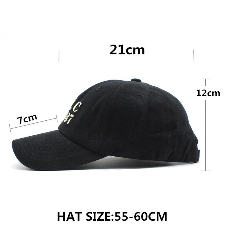 Nyc Letter Soft Top Baseball Cap Women'S Retro Wear Student Cap Men Ins Hat Tide