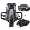 Motorcycle Accessories Set - STS7 Sport Glide 18-25 - 38 Mm Mustache Bar - 2 Saddlebags 60x25x15 Nylon - Craftride M Windshield