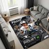 Esteban Ocon F1 Racing Area Rug, Haas Team Driver Portrait Print Floor Mat, Non Slip Carpet for Gamer Room Racing Fan Home Decor