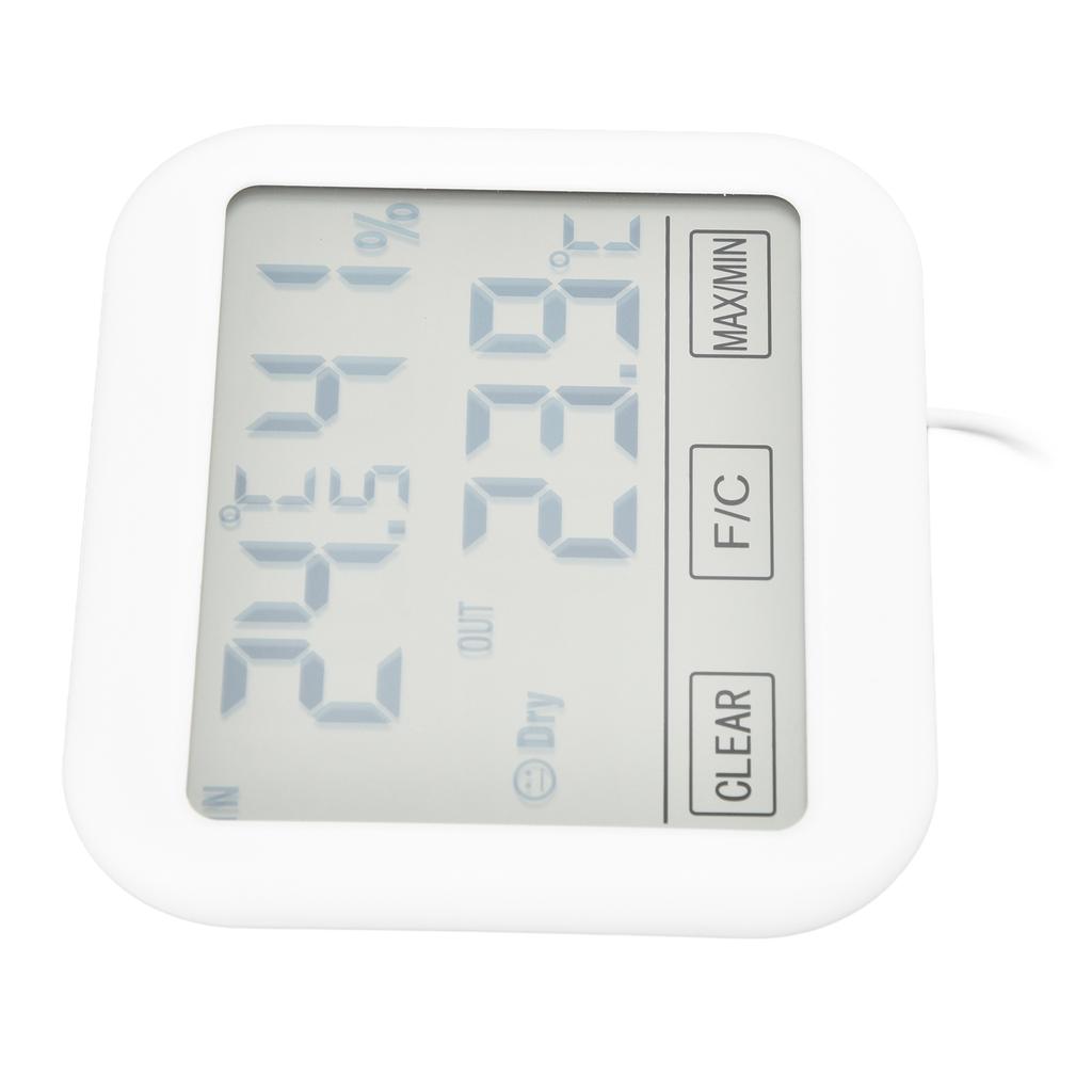 Thermometer Hygrometer Touch Screen Temperature Humidity Gauge for Home Office