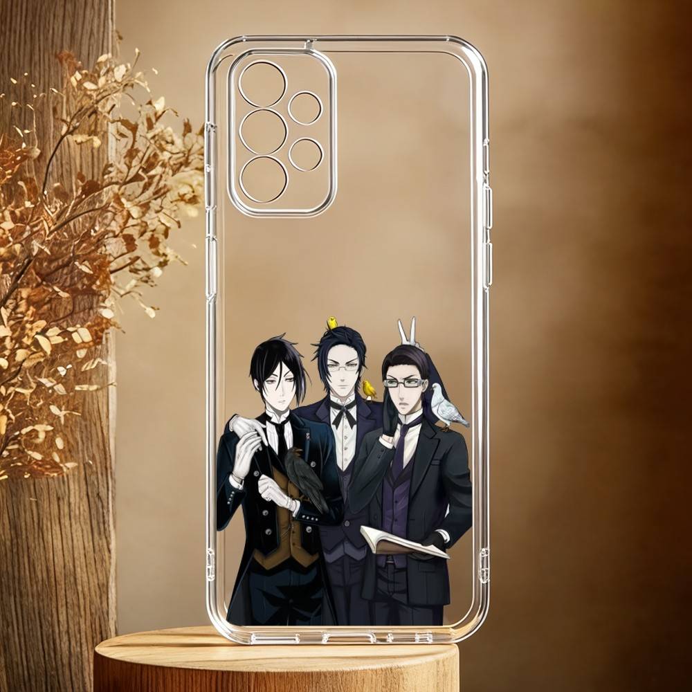 Black Anime B-ButlerS Phone Case For Samsung Galaxy A71,A70,A52,A51,A40,A30 Transparent Cover Samsung a30 a20