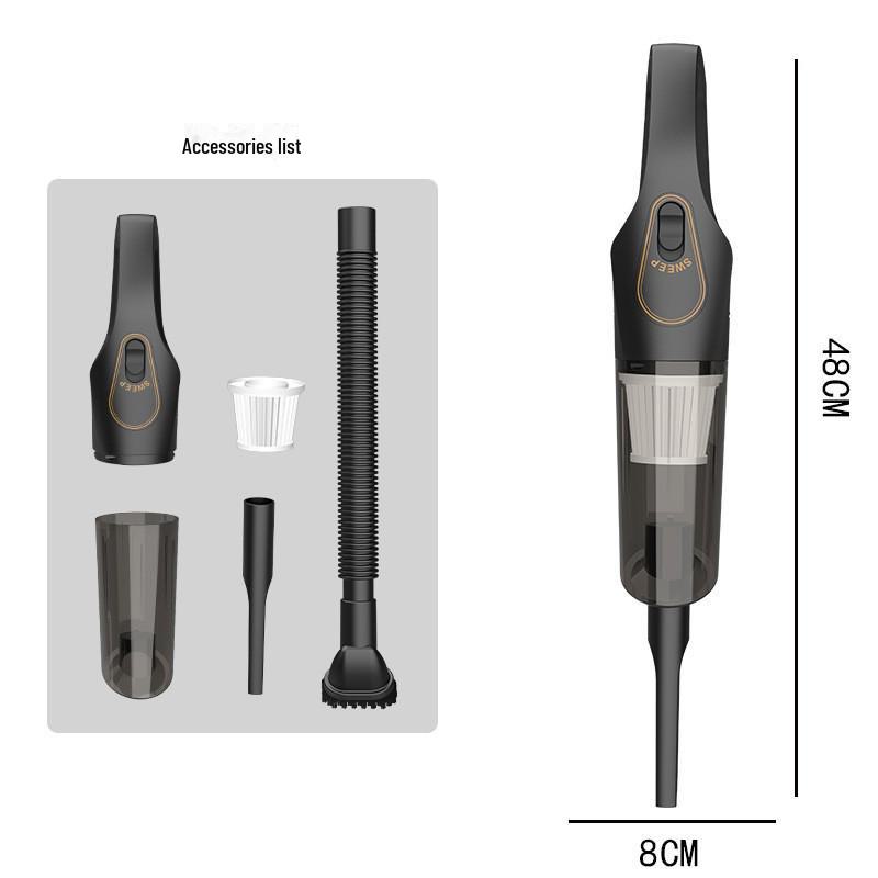 High Power Wireless Charging Handheld Vacuum Cleaner - Perfect for Cars and Desktops!