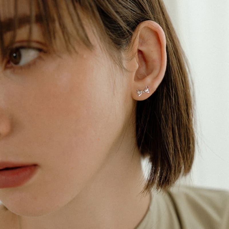 

MARQUEMENT 14k Raina Ribbon Earrings rose gold