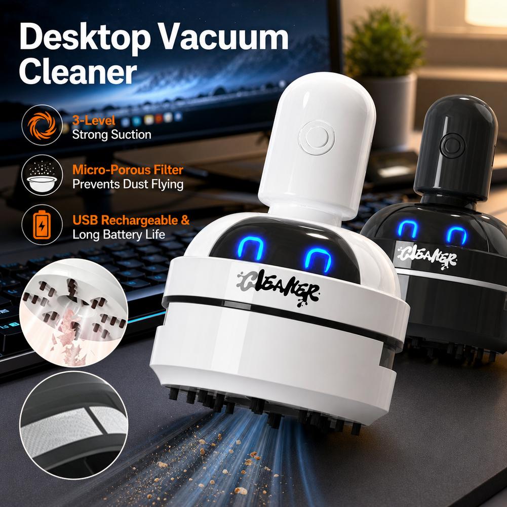 Desktop Vacuum Cleaner Cartoon Usb Charging Version Small Cleaner Vacuum Cleaner Handheld Mini Vacuum Cleaner