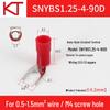 Kaishtong 90° U/Y-Shaped Nylon Pre-Insulated Terminal, SNYBS1.25-6-8