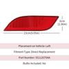 Car Rear Bumper Reflector Marker Light Reflective Strip For Jeep Compass 2017 2018  55112679A 55112678AA Left Right
