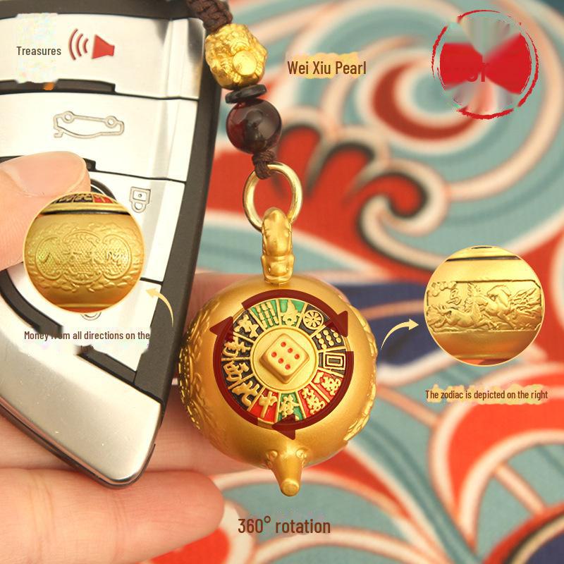 Twelve Zodiac Snake Year Mini Pot Keychain Pendant - Fortune Gift