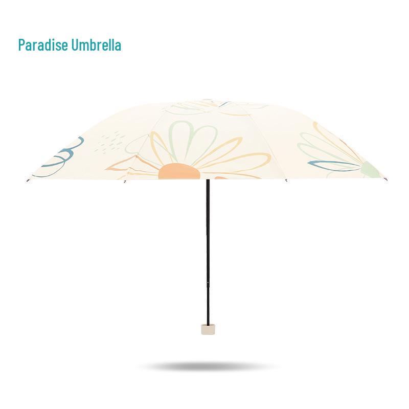Paradise Lightweight Five-Fold Sun & Rain Umbrella