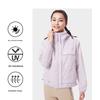 Columbia Solid Color Logo Print Zipper Hooded Outdoor Windproof UV Protection Jacket Women jackets Purple WL7662-568