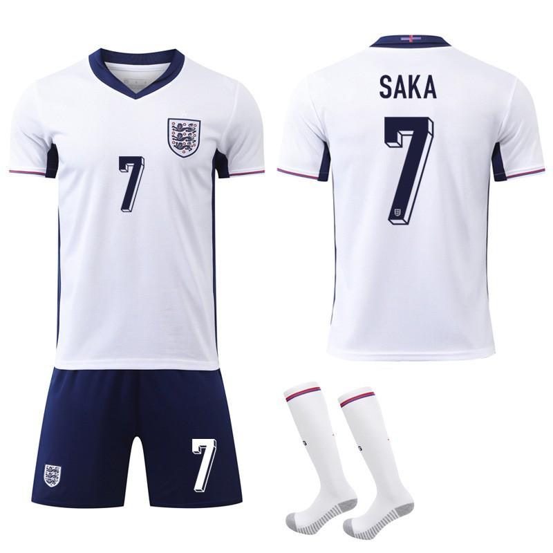 England Nr. 10 Bellingham Heimtrikot Nationalmannschaft 7 Saka 9 Kane Fußballtrikot