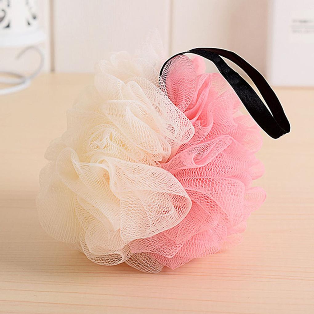 Мочалка-шар для душа (Розовый бежевый) Мочалка для душа