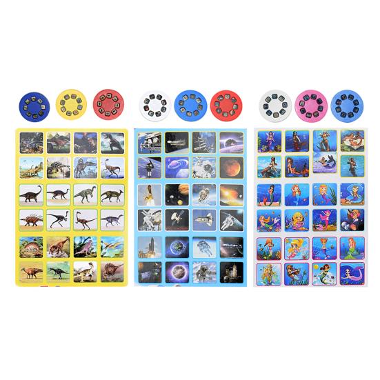 Dinosaur Projector Flashlight for Kids 24 Animal Images with 3 Discs Adjustable Focus Night Light And Storyteller