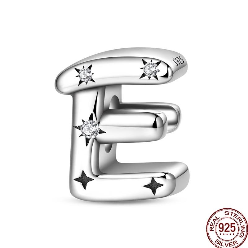Copper 26 Letter A-Z Alphabet Charm Beads Fit Original Bangle Bracelet Necklace Pendant Jewelry Accessories Making