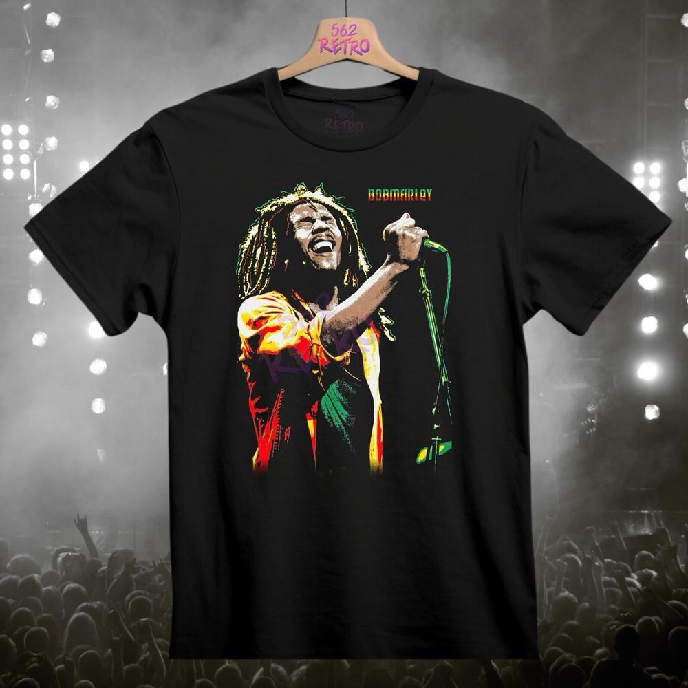 Bob Marley One Love Reggae Band TShirt Black S3XL Unisex T-Shirt XL