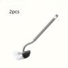 1pc/2pcs Toilet Brush, Bathroom Cleaning Brush, Long-Handled Soft-Bristled Brush, Household Toilet Cleaning Brush