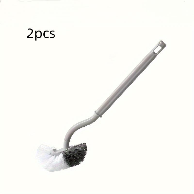 1pc/2pcs Toilet Brush, Bathroom Cleaning Brush, Long-Handled Soft-Bristled Brush, Household Toilet Cleaning Brush