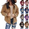 Autumn New Arrivals Women's Clothing Pure Color Down Jacket Top Cardigan Loose Heart Wool Coat