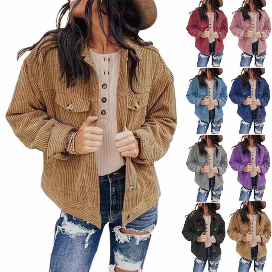 Autumn New Arrivals Women's Clothing Pure Color Down Jacket Top Cardigan Loose Heart Wool Coat