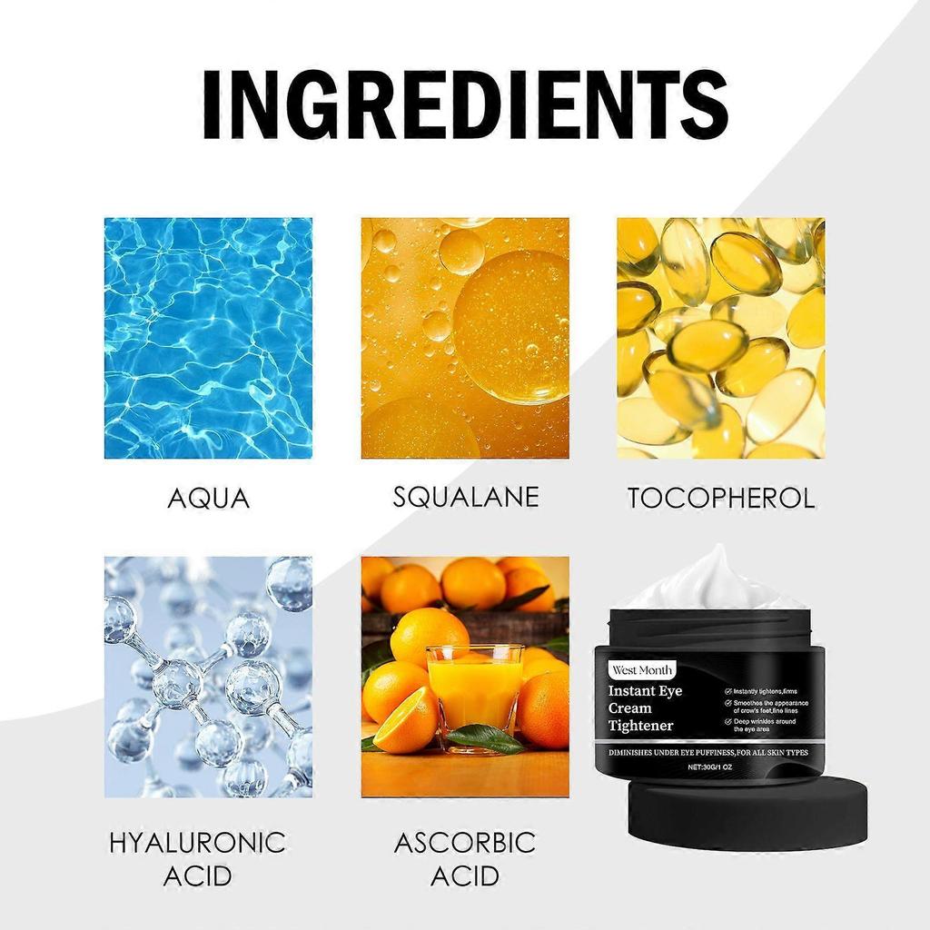 West Month Anti-Wrinkle Firming Eye Cream Hydrating, Moisturizing, Nourishing, And Repairing Dark Circles Around The Eyes