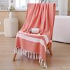 Turkish Tassel Swim Towel - Ultra-Absorbent Quick-Dry Beach Wrap with Sand-Resistant Fabric for Pool & Ocean