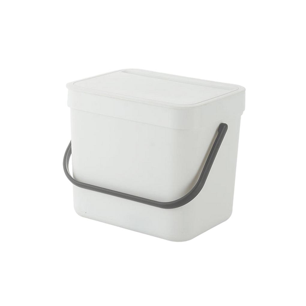 Sturdy And Durable Hanging Trash Can With Convenient Storage Slot And Easy Movement Handle Non Perforated Trash Cans