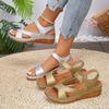 Plus Size 36-43 Shoes for Women Summer Women Platform Wedges Sandals Peep Toe Hook&loop Beach Footwear Women Sandals