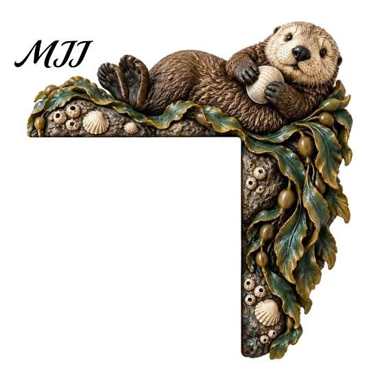 Christmas Classroom Decoration Woodland Chipmunk Door Topper, Resin Tree Hollow Corner Decor with Oak Festive Wooden Ornament Leaves, Cute Forest