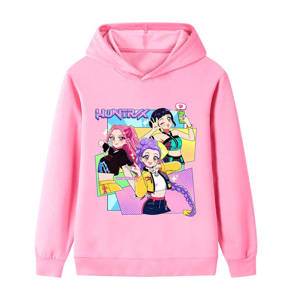 B1232 Kinder Jungen Mädchen Kpop Rumi Zoey Mira Print Langarm-Hoodie