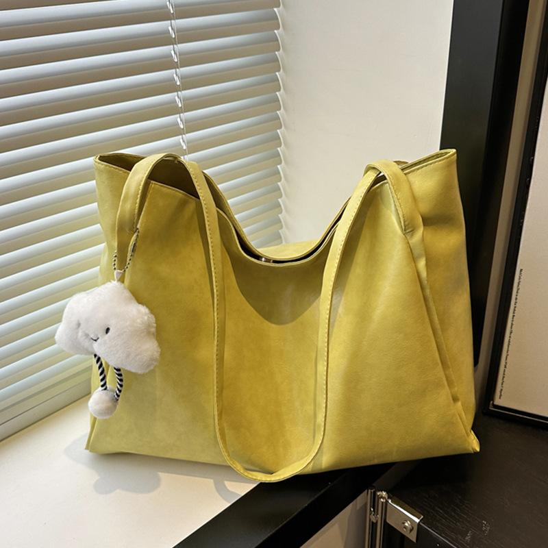 Bag 2025 new bag large capacity women's fashion foreign style high sense soft leather texture shoulder tote bag