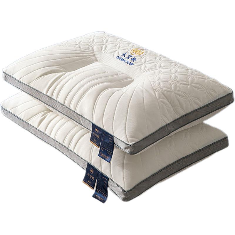 Neck Pillow Help Sleep and Protect The Pillow Neck Cervical Orthopedic Household Soybean Fiber SPA Massage Pillow for Sleeping