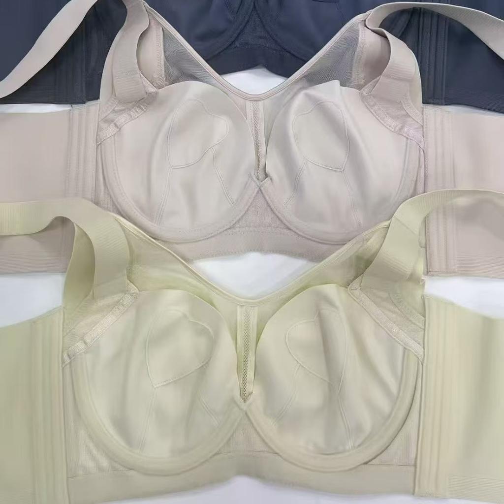 New Big Breasts Show Small Thin Cups, Large Cups, Adjusted Bras Gather and Support Breathable Lace Underwear Women