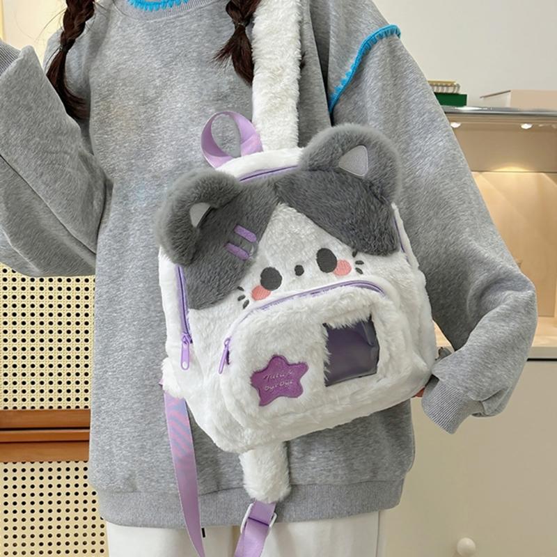 Cute Dog Shaped Backpacks With Adjustable Strap Practical Easy To Clean Wear Resistant Children's Bag