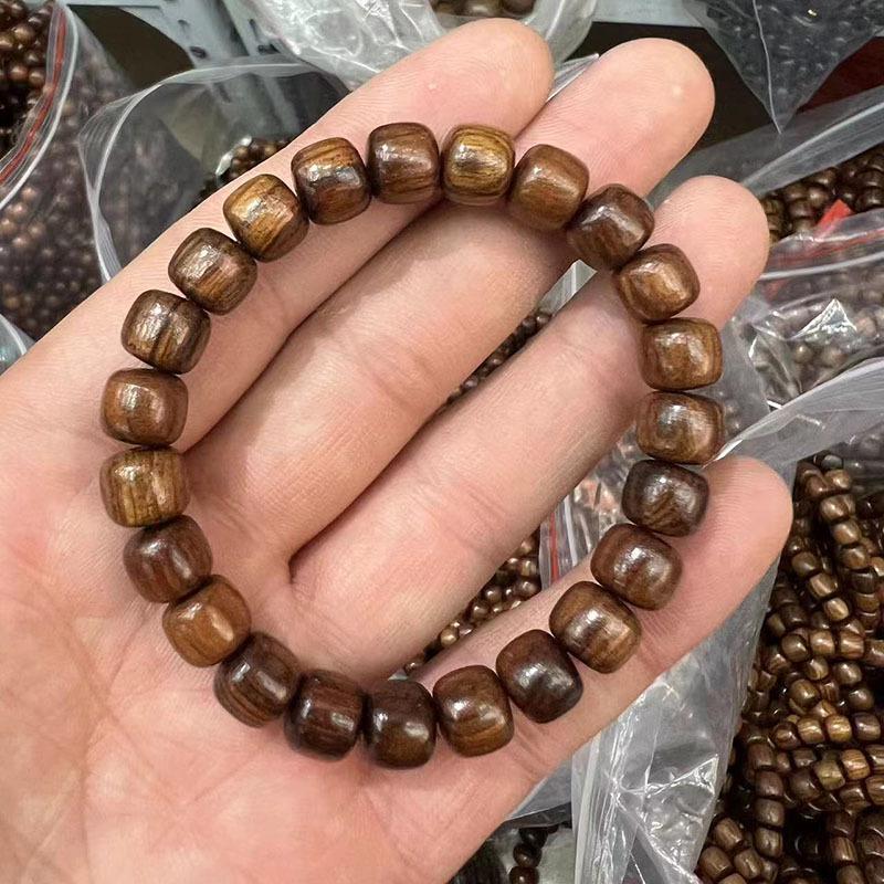 Huanghuali Sandalwood Buddhist Beads Wooden Cultural Crafts Unisex Hand String