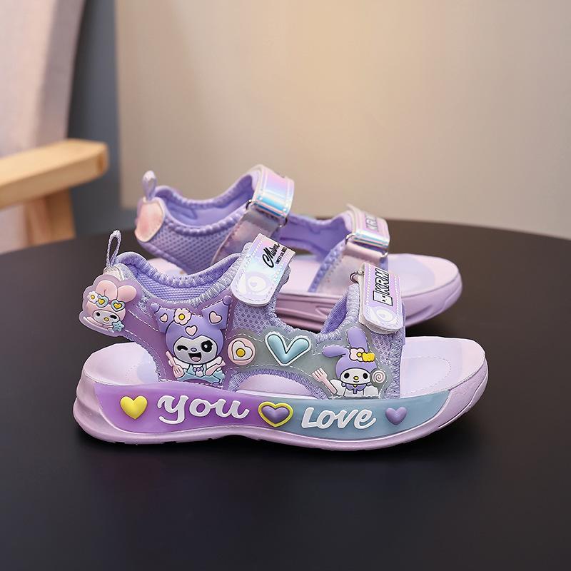 

Sandals with Soft Soles, New Style Beach Shoes, Cute Soft-soled Girls Casual Shoes 26 фиолетовый